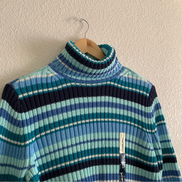Vintage Striped Turtleneck Sweater - Picture 3 of 10